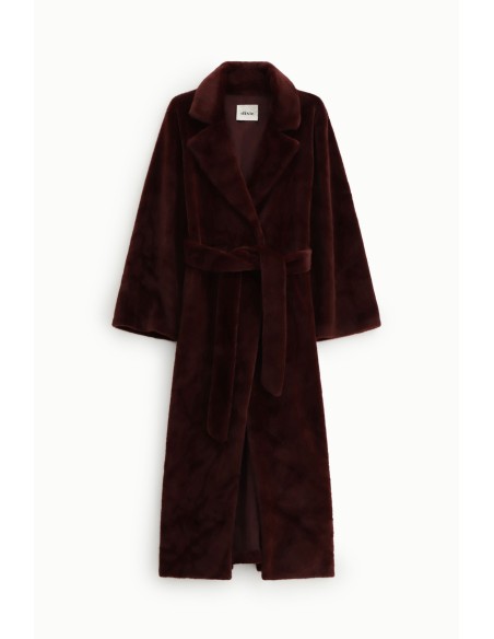 Manteau long avec ceinture et revers classiques Dixie