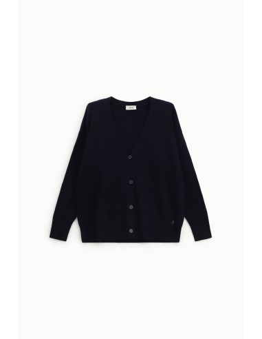 Cardigan en tricot rasé Dixie avec boutons et encolure en V