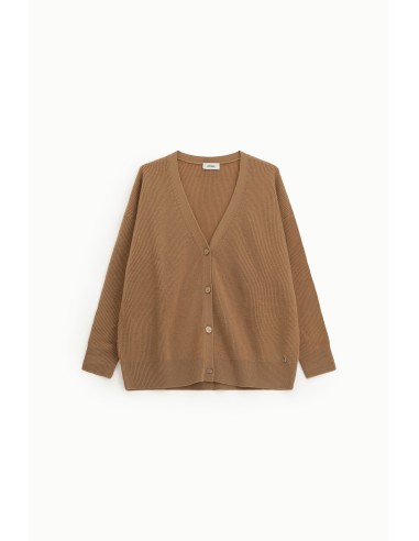 Cardigan en tricot rasé Dixie avec boutons et encolure en V