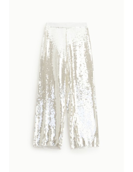 Dixie Palazzo-broek met hoge taille en pailletten