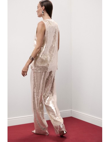 Dixie Palazzo-broek met hoge taille en pailletten