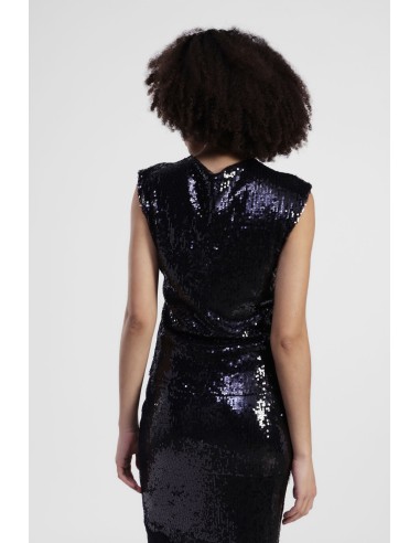 Top sans manches avec paillettes et encolure en V Dixie
