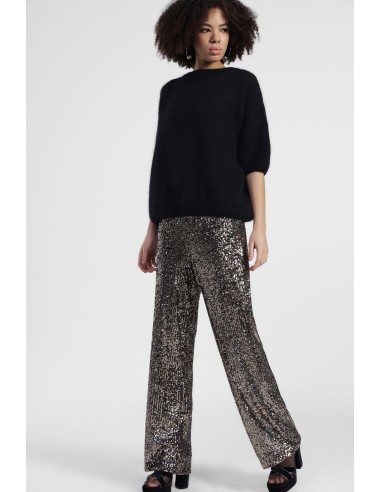 Dixie Palazzo-broek met all-over pailletten