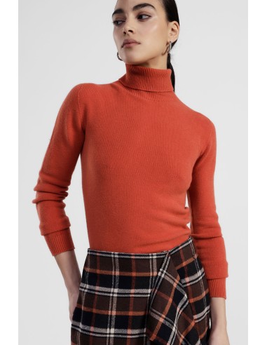 Pull à col roulé pour femme, coupe classique Dixie