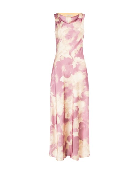 Rinascimento - Robe en satin à fleurs chatoyantes