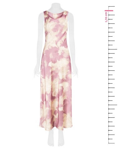 Rinascimento - Robe en satin à fleurs chatoyantes