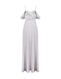 Rinascimento Robe longue en satin avec volant