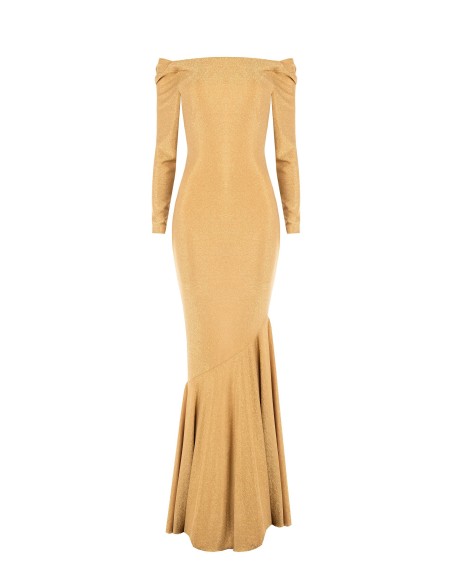 Rinascimento - Longue robe à anneaux en lurex