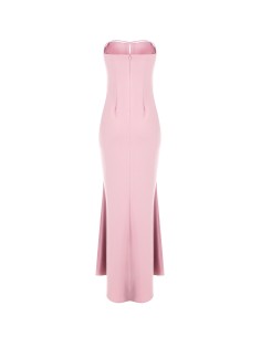 Longue robe sirène en crêpe de scuba avec broche Rinascimento ornée de bijoux 2