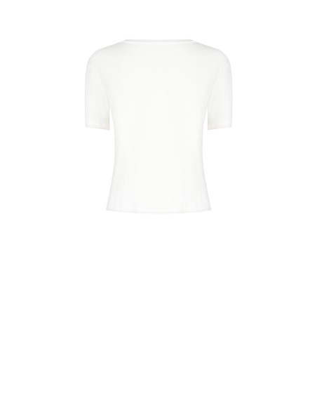 T-shirt regular en viscose avec imprimé logo Rinascimento