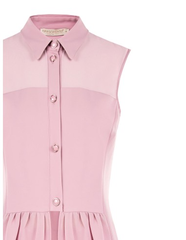 Georgette blouse met volant en juweelknopen Rinascimento