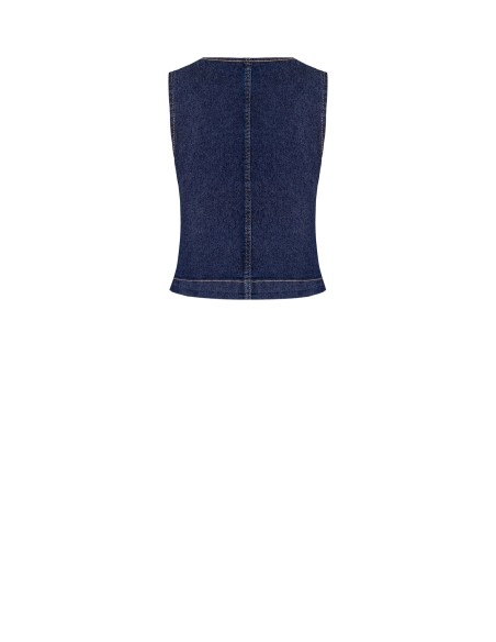 Gilet en denim extensible Rinascimento