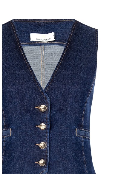 Stretchdenim gilet Rinascimento