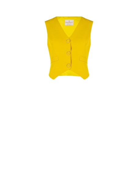 Gilet à 3 boutons en tissu technique Rinascimento