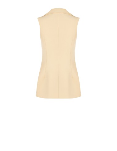 Gilet cintré long en tissu technique Rinascimento