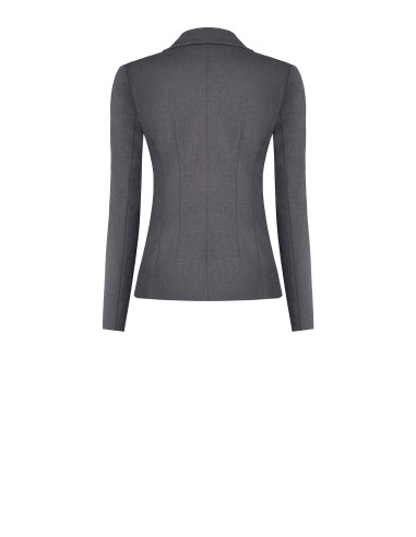 Veste blazer cintrée croisée en polyviscose Rinascimento