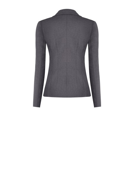 Veste blazer cintrée croisée en polyviscose Rinascimento