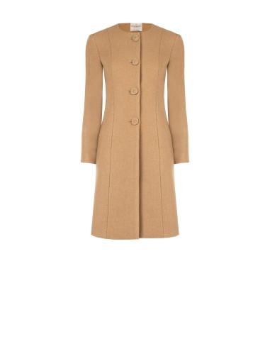 Manteau long beige avec écharpe intégrée Rinascimento