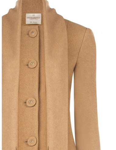 Manteau long beige avec écharpe intégrée Rinascimento