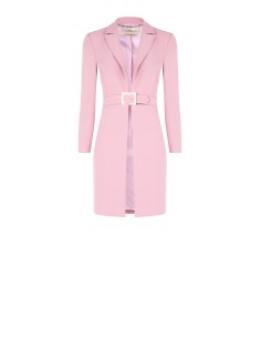 Blazer long effet manteau en tissu technique avec boucle Rinascimento