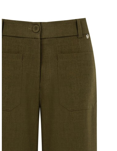 Rechte cropped broek met zakken aan de voorkant Rinascimento