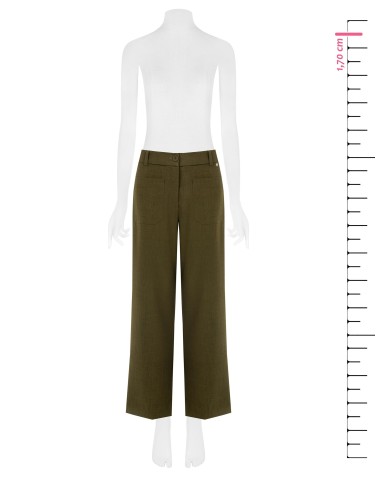 Pantalon droit croisé avec poches frontales Rinascimento