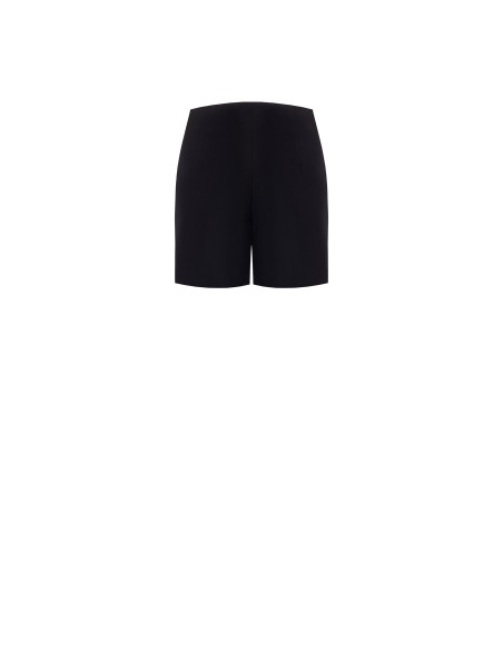 Pantalon court droit en tissu technique avec fermeture éclair latérale Rinascimento
