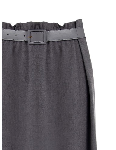 Jupe longue en polyviscose avec ceinture rigide intégrée Rinascimento