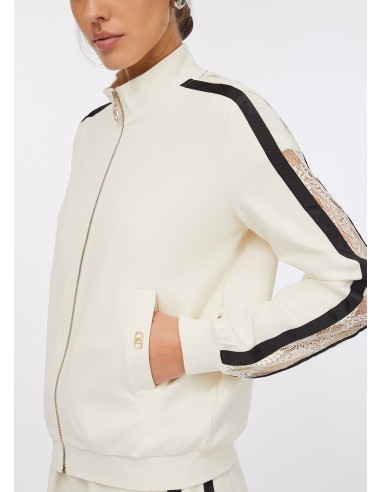 Liu Jo Sweatshirt en coton avec dentelle
