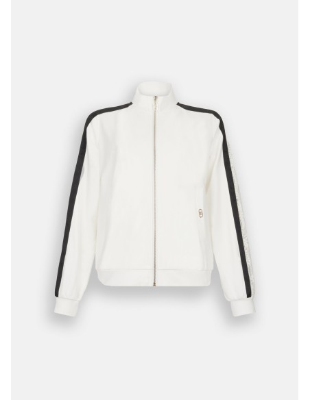 Liu Jo Sweatshirt en coton avec dentelle