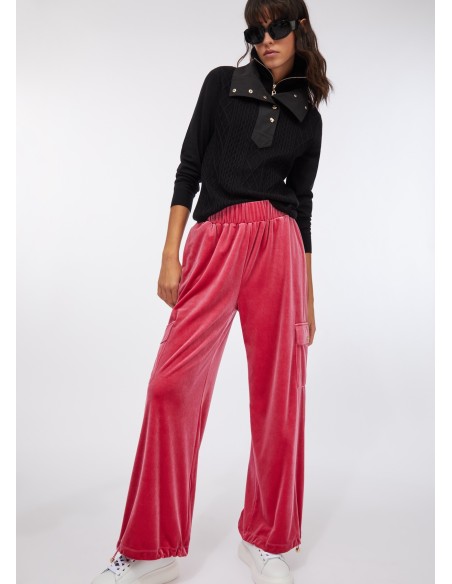 Joggingbroek van chenille met Liu Jo-logo