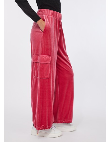 Pantalon de jogging en velours côtelé avec logo Liu Jo