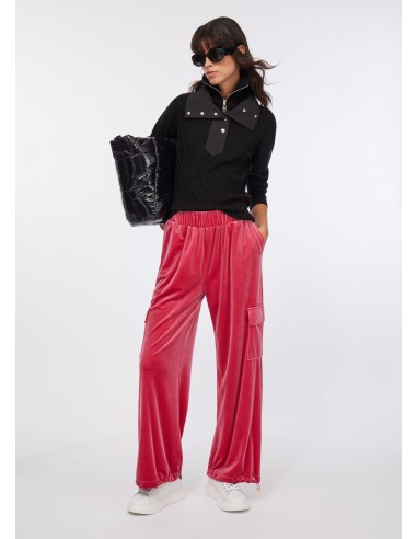 Pantalon de jogging en velours côtelé avec logo Liu Jo