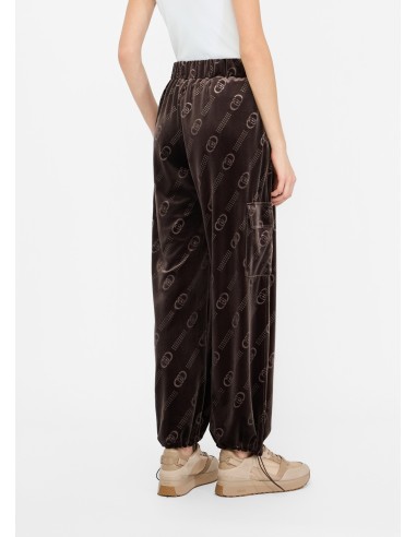 Pantalon de jogging en velours côtelé avec logo Liu Jo