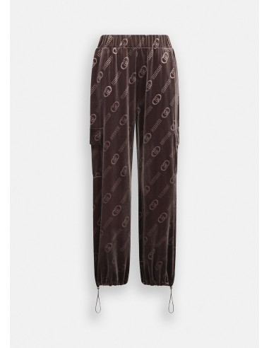 Pantalon de jogging en velours côtelé avec logo Liu Jo