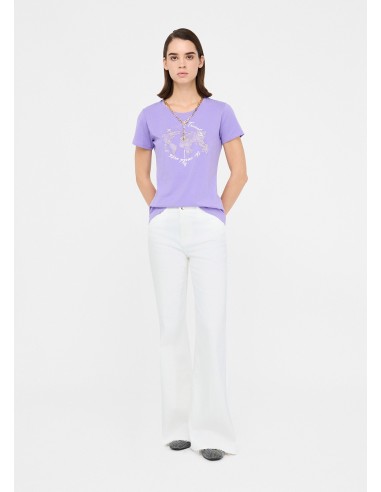 Liu Jo T-shirt met gelamineerde print