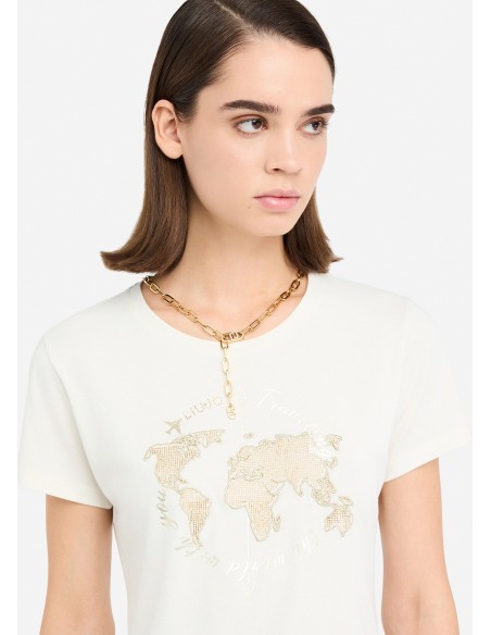 Liu Jo T-shirt met gelamineerde print