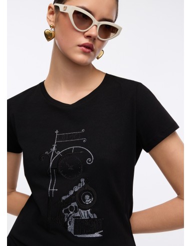 Liu Jo T-shirt met gelamineerde print