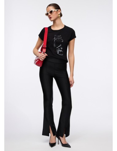 Liu Jo T-shirt met gelamineerde print