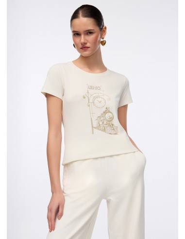 Liu Jo T-shirt met gelamineerde print