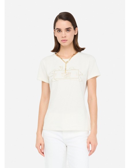 Liu Jo T-shirt met gelamineerde print