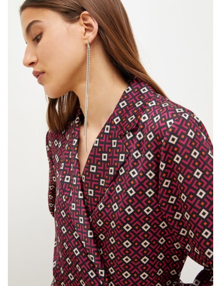 Robe portefeuille Liu Jo à imprimé géométrique