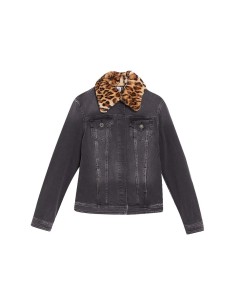 Veste en denim avec fourrure synthétique Liu Jo