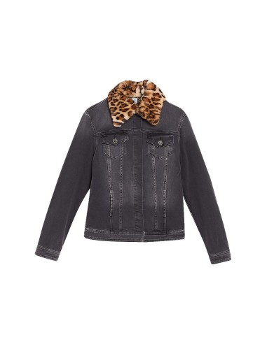 Veste en denim avec fourrure synthétique Liu Jo