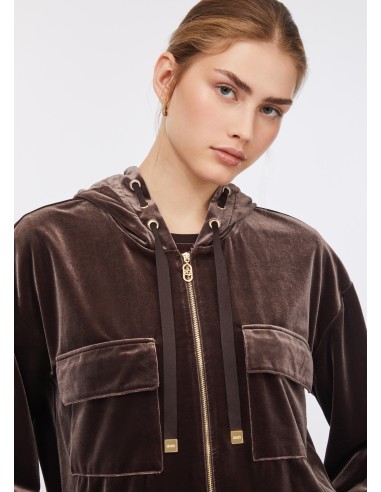 Liu Jo Chenille Hooded Sweatshirt