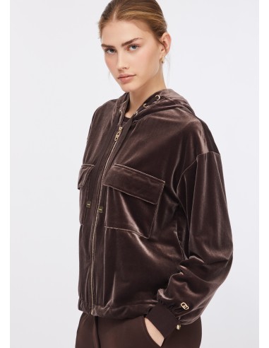 Liu Jo Chenille Hooded Sweatshirt