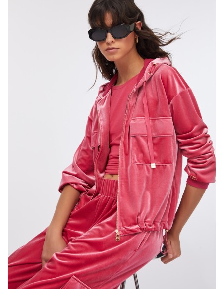 Liu Jo Chenille Hooded Sweatshirt