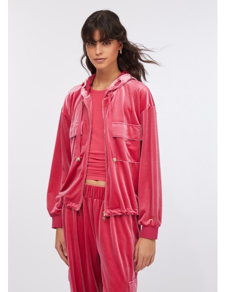 Liu Jo Chenille Hooded Sweatshirt