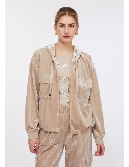 Liu Jo hoodie van chenille_velours
