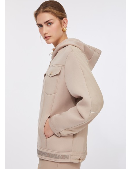 Veste en scuba et nylon Liu Jo
